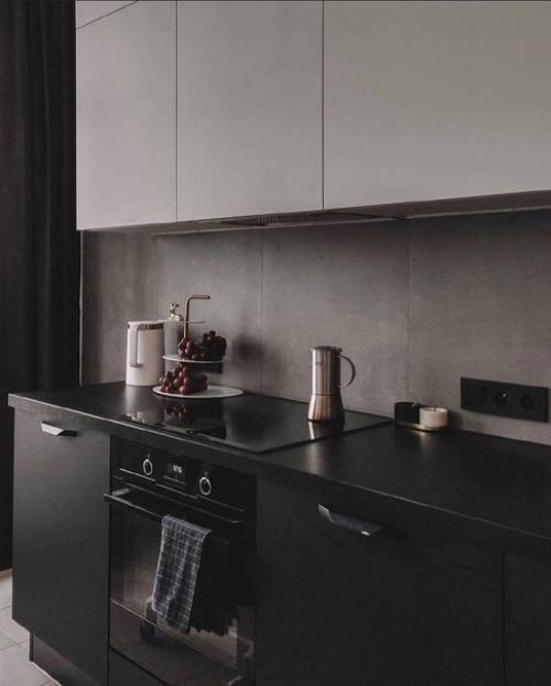 Вариант дизайна кухни - гостиной, площадь которой (19 кв. 05