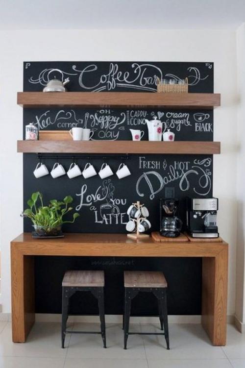 Меловые (грифельные) доски в интерьере. 01