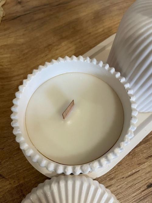 Ваза для сухоцветов и ароматическая свеча. 02