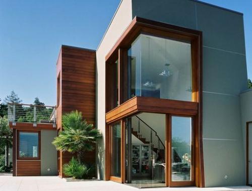 Панорамные окна, художественный вид окружающего ландшафта. 05