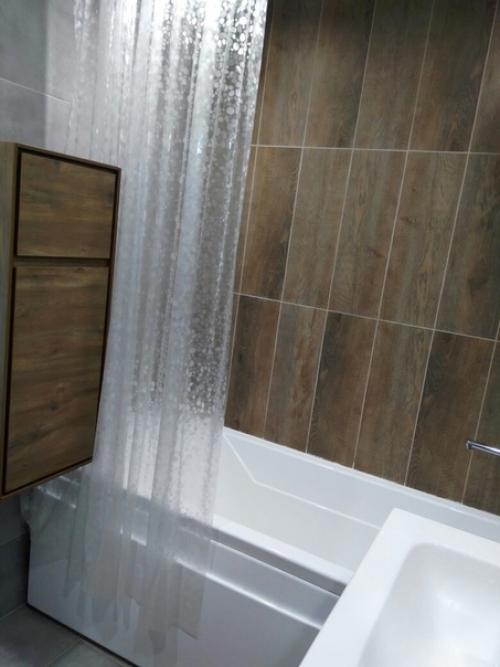 Когда покупали квартиру, я уже мечтала о том, какой интерьер будет в ванной. 02