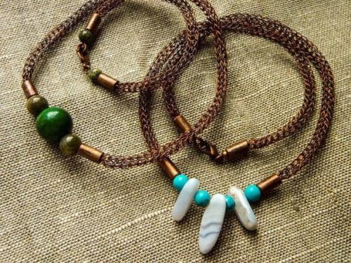 Плетение цепочки в технике викингское вязание? 09