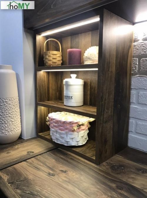 Ремонт кухни для холостяка, просил потемнее. 03