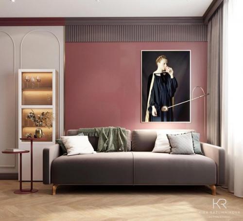 Интерьер кухни - гостиной. 02