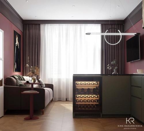 Интерьер кухни - гостиной. 03