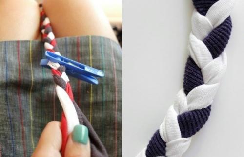 Коврик из кос для украшения дома. 02