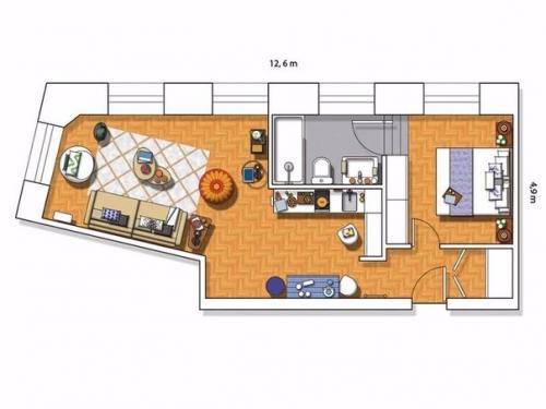 Стильный и элегантный интерьер квартиры в Мадриде, Испания. 09