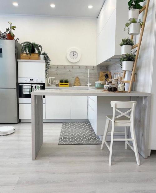 Стильная кухня. В светлых тонах. 02