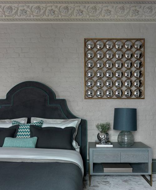 Кирпичные стены и оттенки зеленого: современная квартира в старом доме в Москве. 09