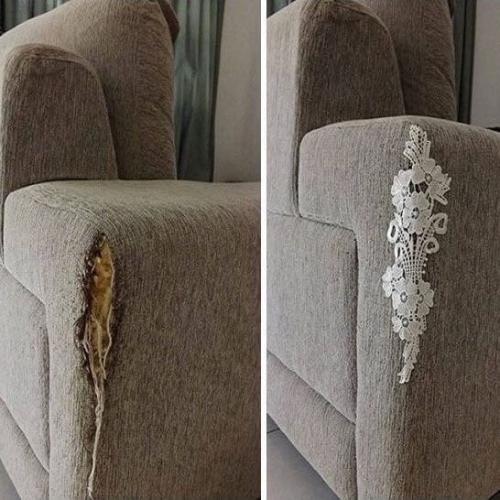 Только в том случае, если вы не смогли приучить своего кота к когтеточке, тогда эти идеи вам пригодятся. 06