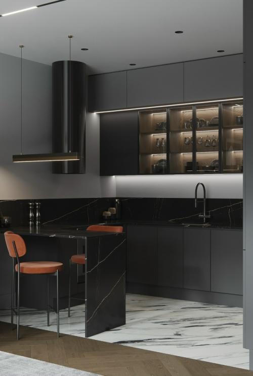 Проект однокомнатной квартиры 41 м 2 в ЖК павелецкая сити в Москве. 03