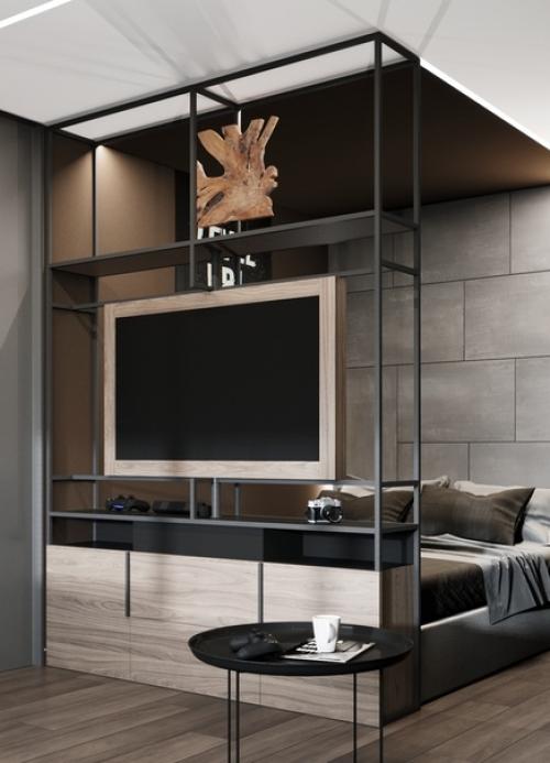 Дизайн проект квартиры для одинокого мужчины. 09