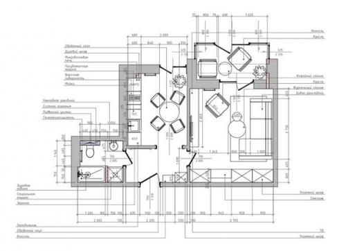 Дизайн квартиры 33 кв. 09