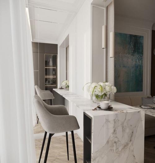 Делимся дизайн проектом кухни - гостиной. 05