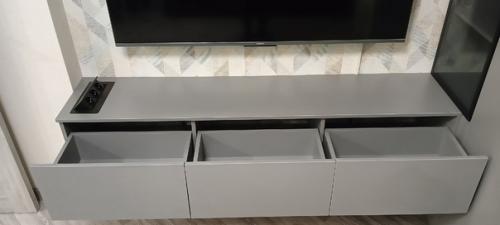 Стильная и функциональная тв - тумба - шкаф. 01