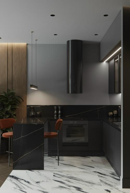 Проект однокомнатной квартиры 41 м 2 в ЖК павелецкая сити в Москве. 04