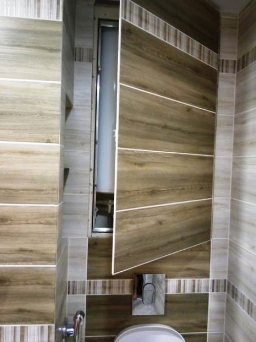 Сделали с напарником санузел в кирпичном доме. 06