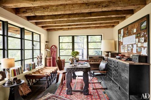 Стиль кантри и этнический стиль в доме на холме. 07