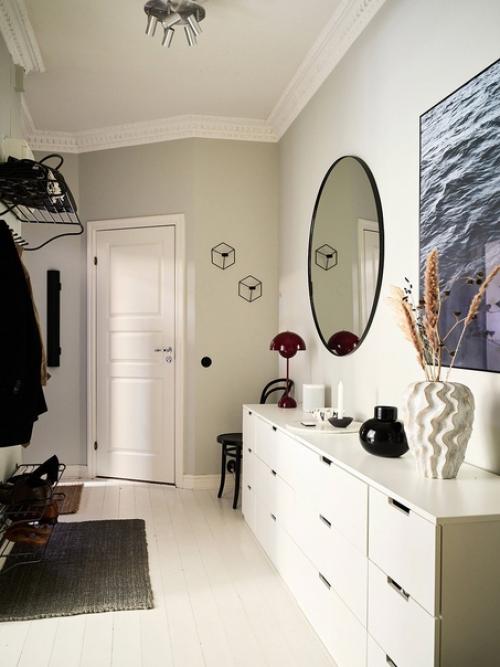 Нежный интерьер красивой классической квартиры в Швеции. 07