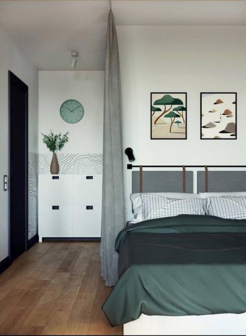 Целостный дизайн квартиры площадью 37 кв. 04