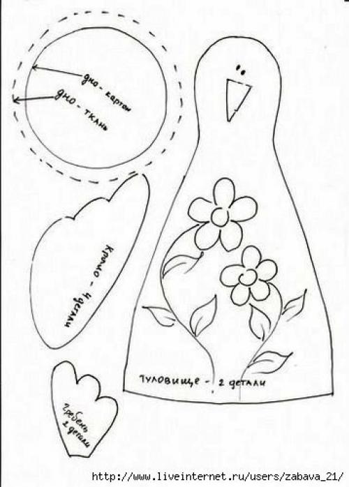 Курочки для украшения интерьера. 07