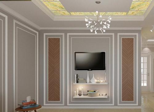 Предварительные визуализации гостиной - столовой в неоклассике?