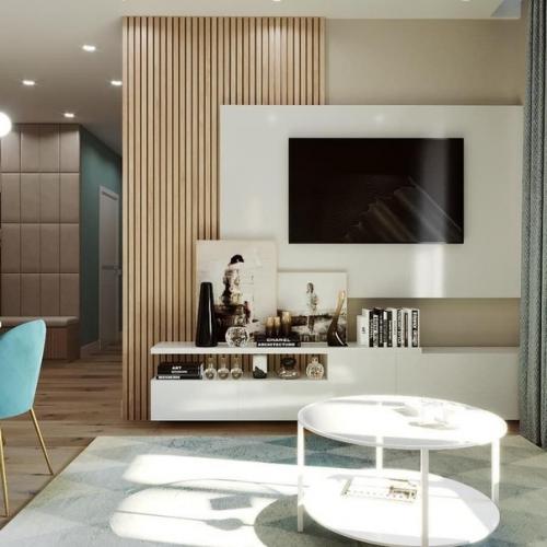 Объединение кухни с гостиной отражает стремление к простору, удобству, эргономичности. 01