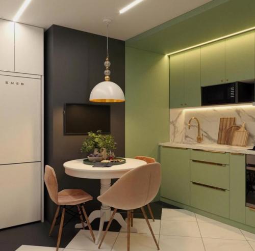 Стильная кухня. Небольшого размера. 02