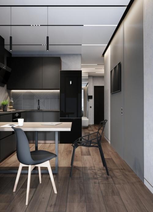 Дизайн проект квартиры для одинокого мужчины. 03