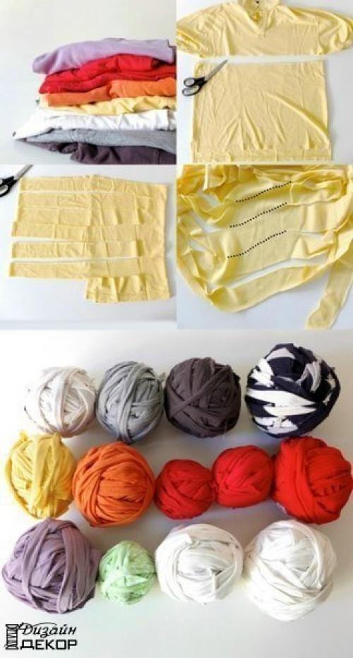 Коврик из кос для украшения дома.