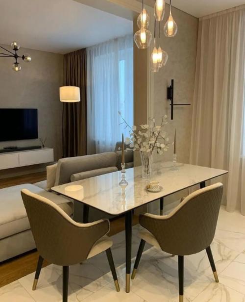 Кухня - гостинная в современном стиле. 04