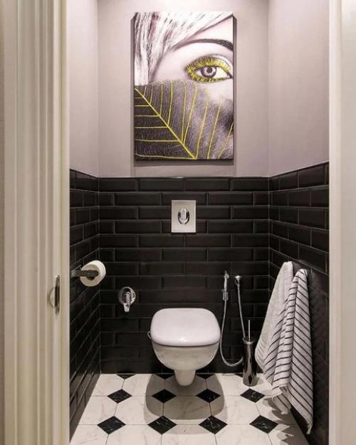 Подборка оформления туалетов без ванны. 01