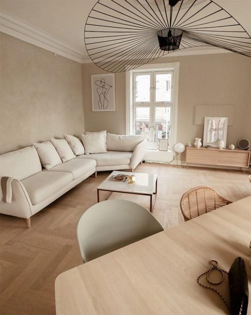 Хочу бежевенькое!  Светлые бежевые интерьеры на пике популярности. 04