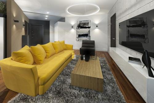 Проект интерьера квартиры площадью 60 кв. 02