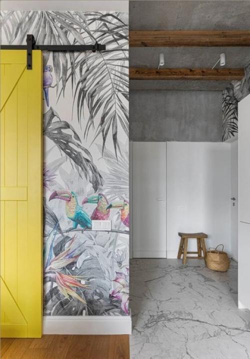 Стильная квартира с базовой отделкой и крутыми дизайнерскими приемами. 06