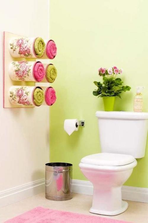 Поделки из жестяных банок- полки и органайзеры. 08