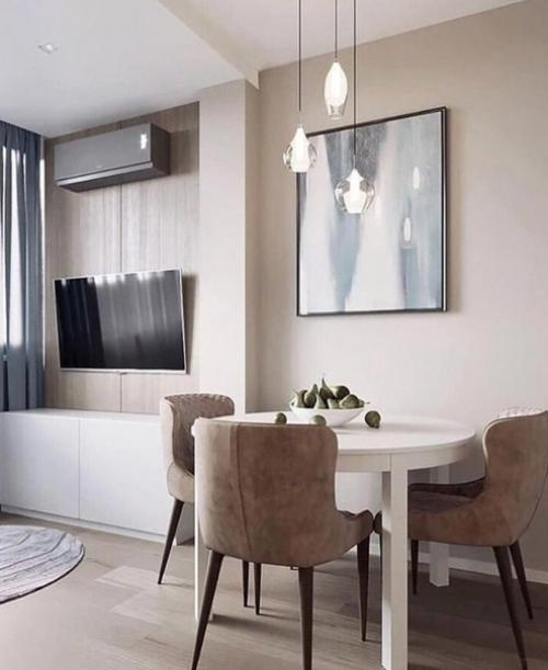 Интерьер в светлых тонах. 01