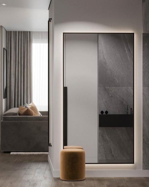 Проект кухни - гостиной и прихожей в г. Санкт-петербург, ЖК Ультра Сити. 06