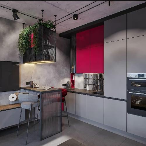 Оригинальный проект квартиры - студии 24 м 2 в ЖК символ в Москве. 03