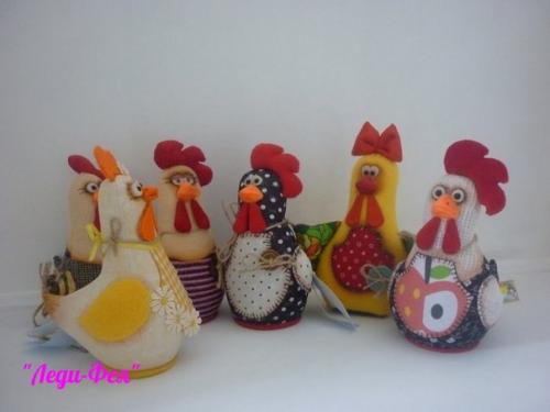 Интерьерные курочки - очень популярны при оформлении кухонь и не только! 02