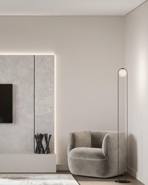 Проект кухни - гостиной и прихожей в г. Санкт-петербург, ЖК Ультра Сити. 03