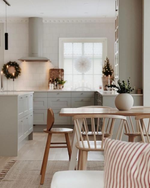 Светлый праздник - рождество в лаконичном и стильном скандинавском доме. 03