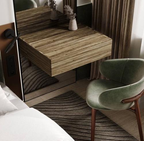 Интерьер просторной квартиры в спокойных нежных тонах выполнен. 06