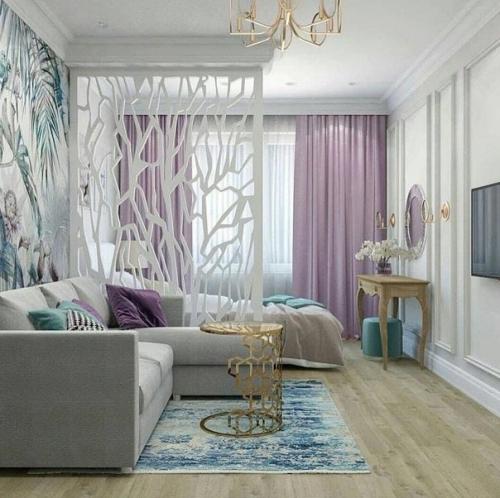 Интерьер в нежных оттенках. 01