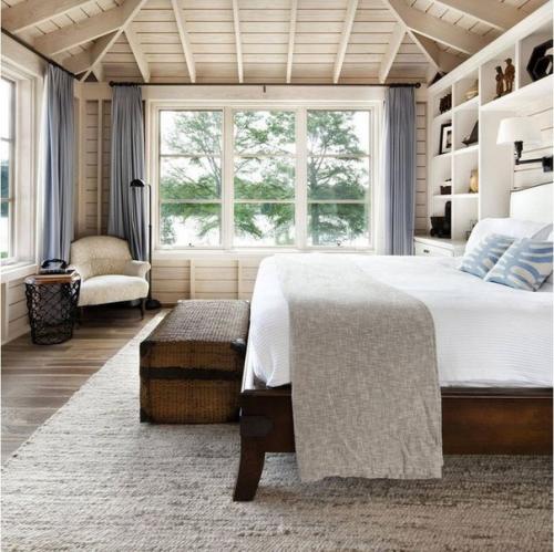 10 Идей оформления спальни в деревянном доме. 08