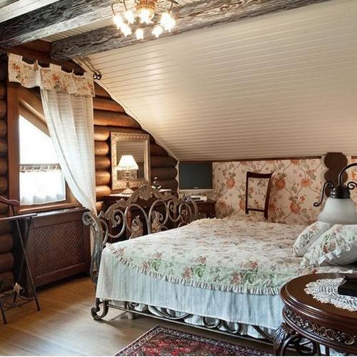 10 Идей оформления спальни в деревянном доме. 05