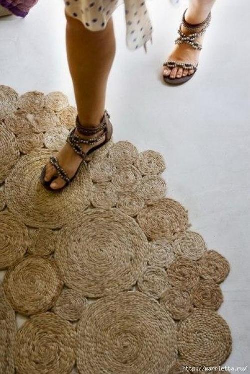Коврик из веревки своими руками! 05