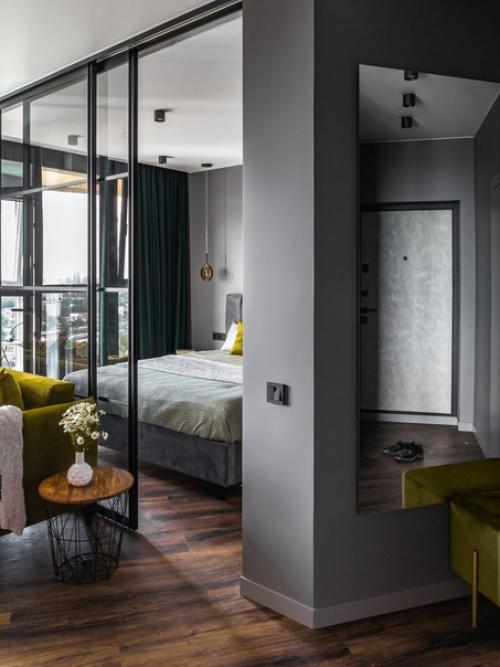 Компактная двушка с прозрачной перегородкой. 02