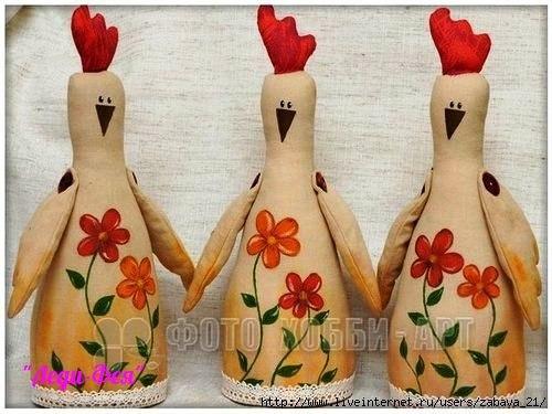 Интерьерные курочки - очень популярны при оформлении кухонь и не только! 04