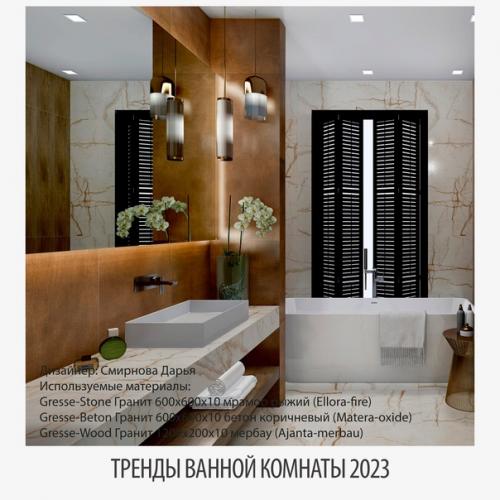 Модный дизайн ванной комнаты: 6 трендов 2023. 04